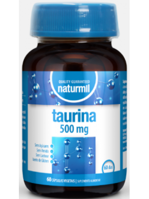 Taurina 500 mg - 60 Cápsulas - Naturmil